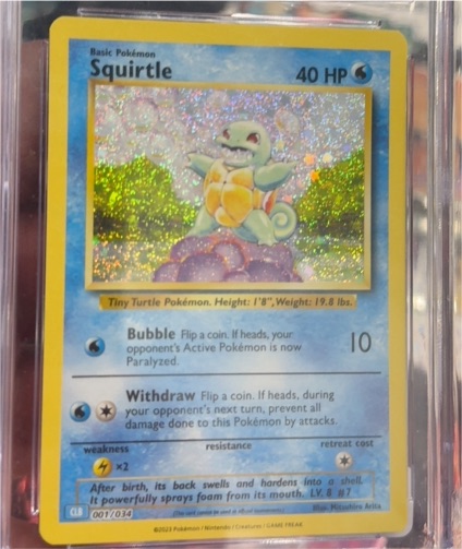 2023 Pokémon CLB #001 Squirtle — front