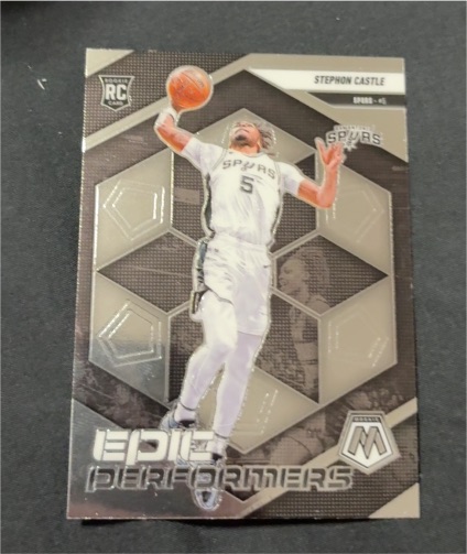 2024-25 Panini Mosaic #15 Stephon Castle Epic Performers — front