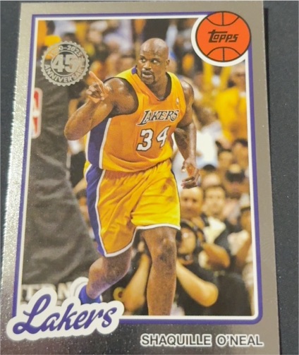 2025-26 Topps Basketball 1980 45th Anniversary Foil #80BK-4 Shaquille O'Neal — front
