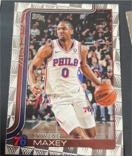2025-26 Topps #21 Tyrese Maxey — front