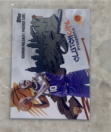 2025-26 Topps #CC-10 Khaman Maluach Clutch City Prospects — front
