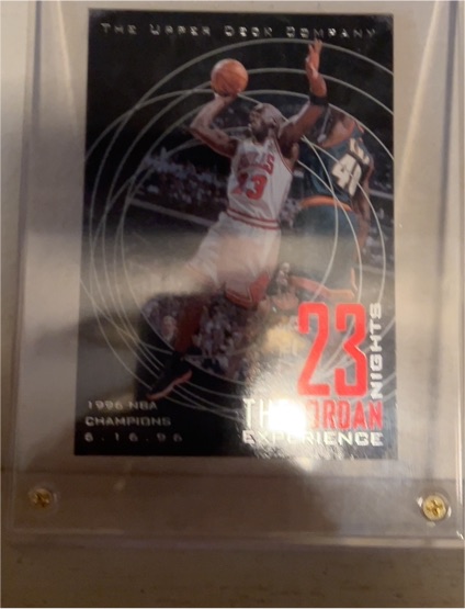 1996 Upper Deck 23 Nights The Jordan Experience #23 Michael Jordan — front