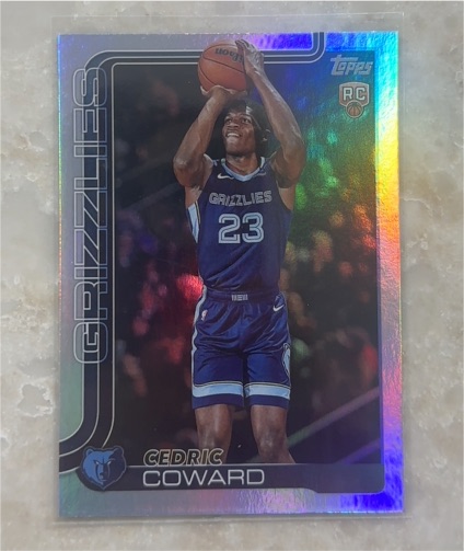 2025-26 Topps #211 Cedric Coward — front