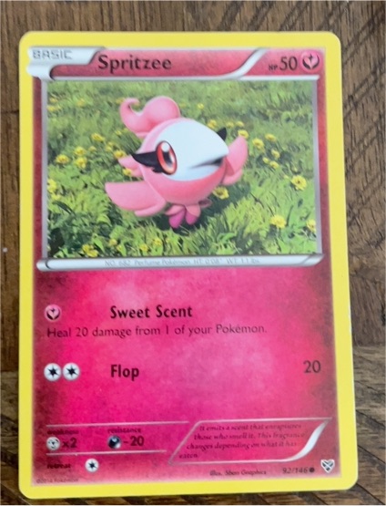 2014 Pokémon XY Base Set #92 Spritzee — front