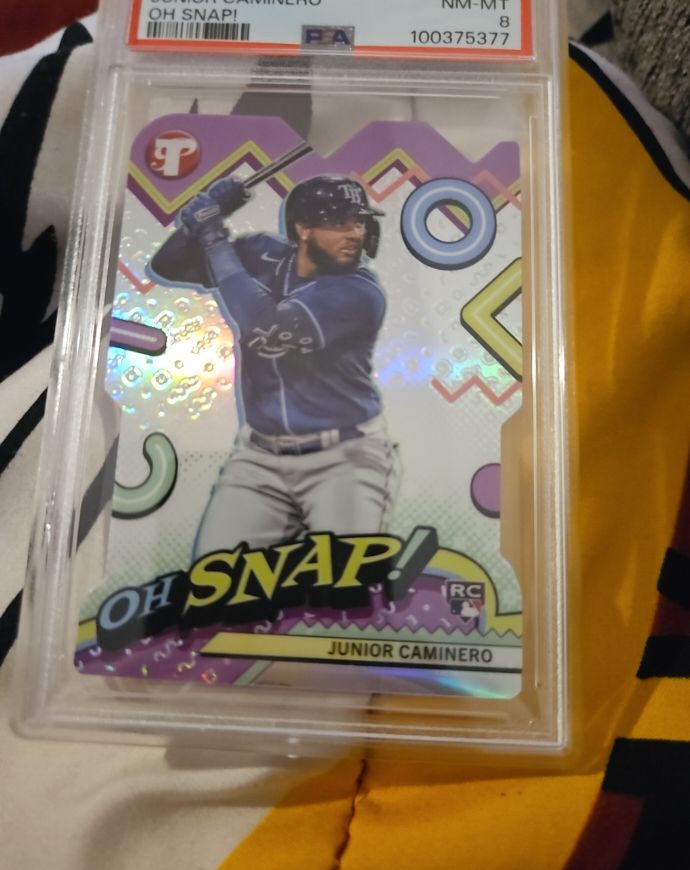2024 Topps Pristine #OH-11 Junior Caminero Oh Snap! Rookie Card — front