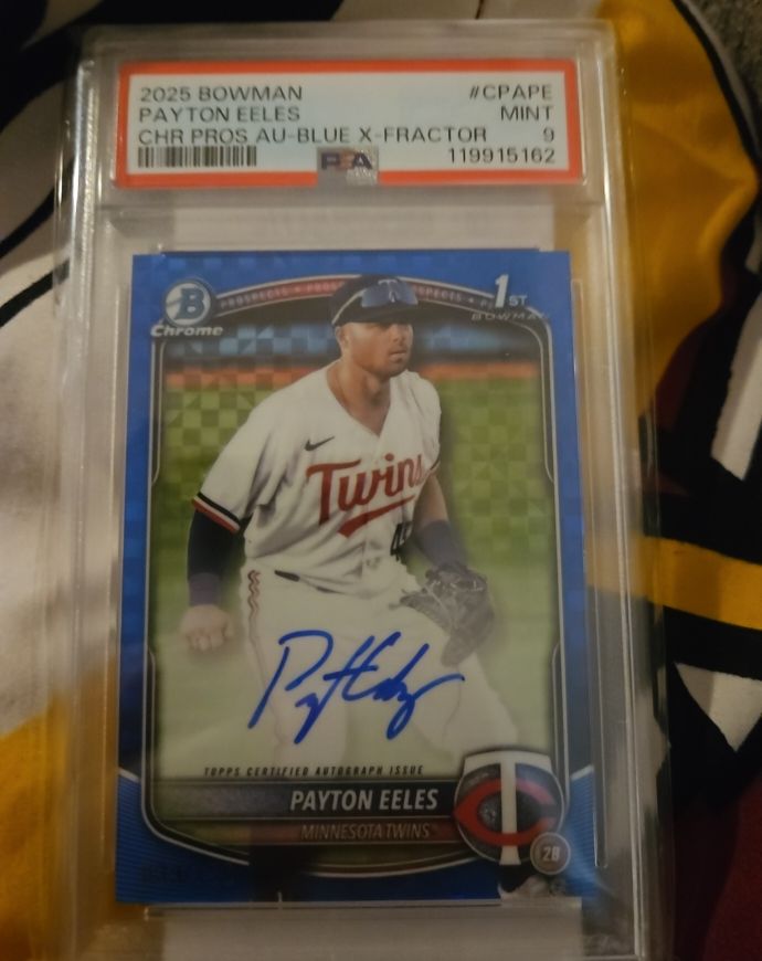 2025 Bowman Chrome Prospect Autographs #CPA-PE Payton Eeles — front