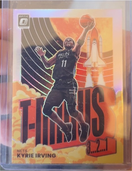 2021-22 Panini Donruss Optic #14 Kyrie Irving T-Minus 3...2...1 Purple Prizm — front