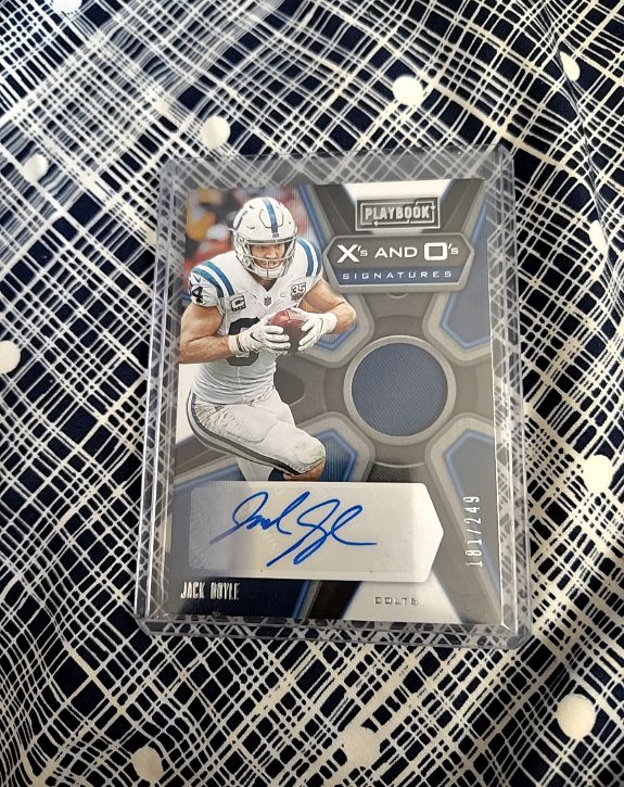 2019 Panini Playbook X's and O's Signatures #XO-JD Jack Doyle — front