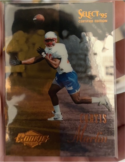 1995 Select Certified #117 Curtis Martin — front
