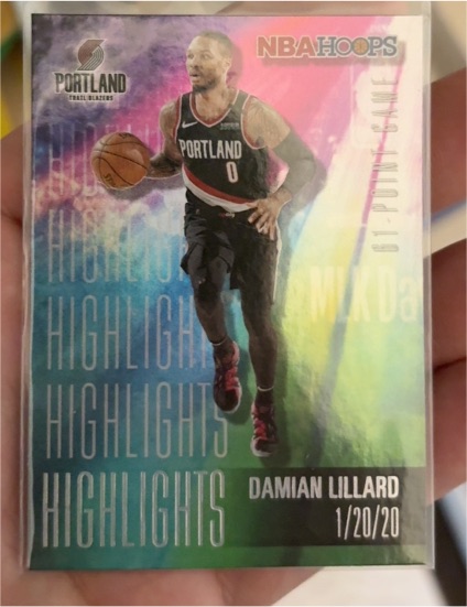 2020-21 Panini NBA Hoops Highlights #HL-02 Damian Lillard — front