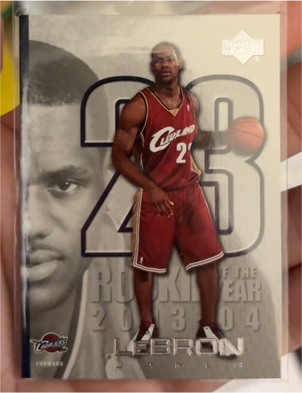2005-06 Upper Deck #LJ37 LeBron James Rookie of the Year Insert — front