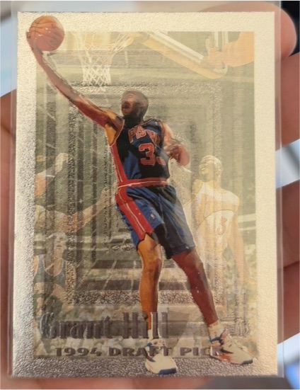 1994-95 Topps Embossed #103 Grant Hill Rookie — front