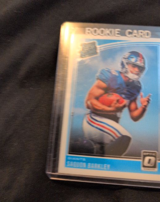 2018 Panini Donruss Optic #156 Saquon Barkley Rookie Card — front