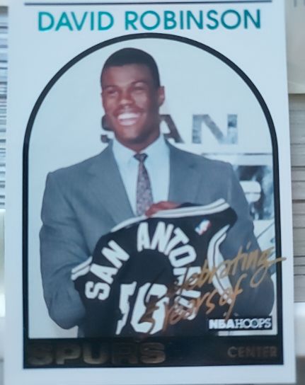 1993-94 Hoops #DR1 David Robinson — front