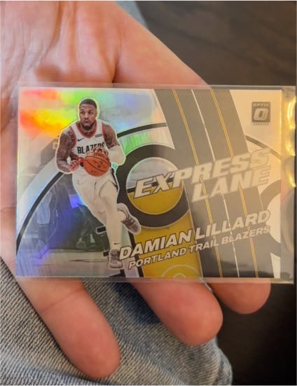 2021-22 Panini Donruss Optic #2 Damian Lillard Express Lane — front