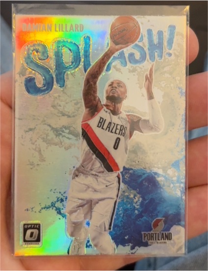 2021-22 Panini Donruss Optic #6 Damian Lillard Splash! — front