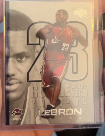 2003-04 Upper Deck #LJ19 LeBron James Rookie of the Year — front