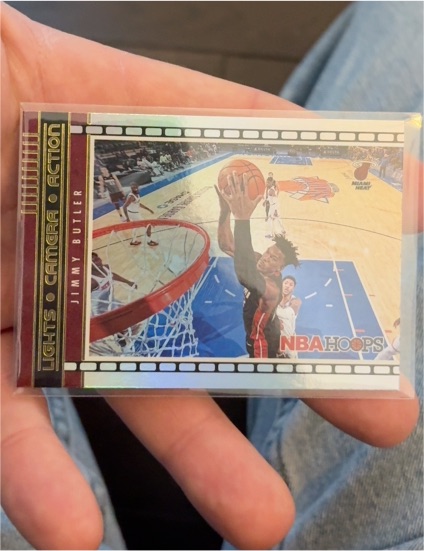 2021-22 Panini NBA Hoops #12 Jimmy Butler Lights Camera Action — front