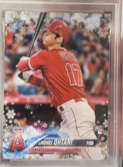 2018 Topps Holiday #HMW17 Shohei Ohtani Rookie Card — front