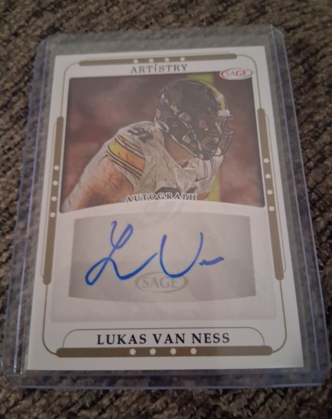 2023 SAGE Artistry Autograph Lukas Van Ness — front