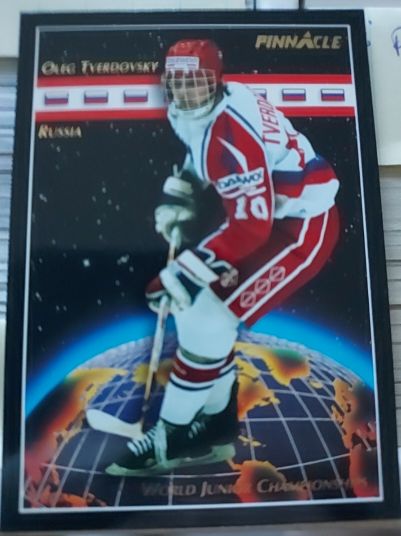 1993-94 Pinnacle #506 Oleg Tverdovsky — front
