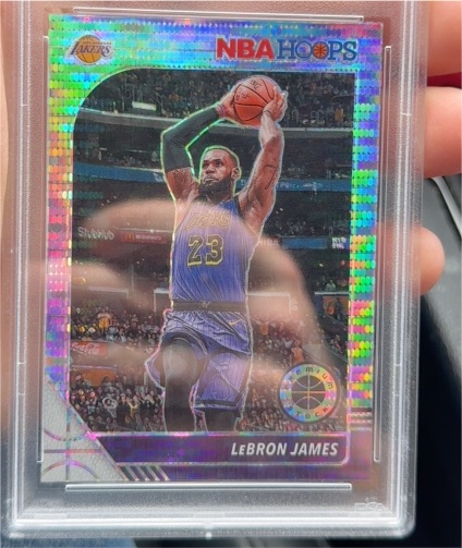 2019-20 Panini NBA Hoops Premium Stock #87 LeBron James — front