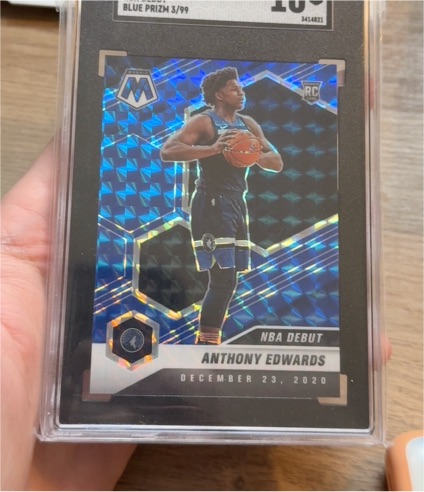 2020-21 Panini Mosaic NBA Debut #261 Anthony Edwards — front