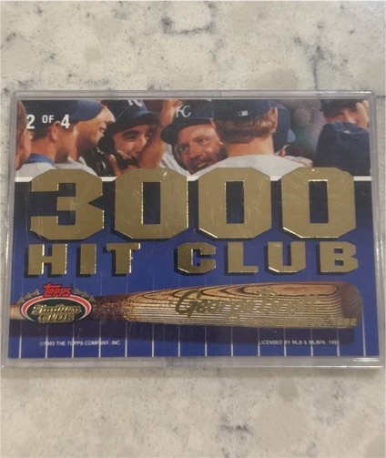 1993 Stadium Club 3000 Hit Club #2 George Brett — front