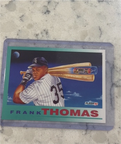 1992 Fleer #712 Frank Thomas — front