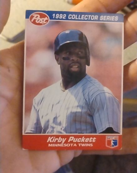 1992 Post #7 Kirby Puckett — front