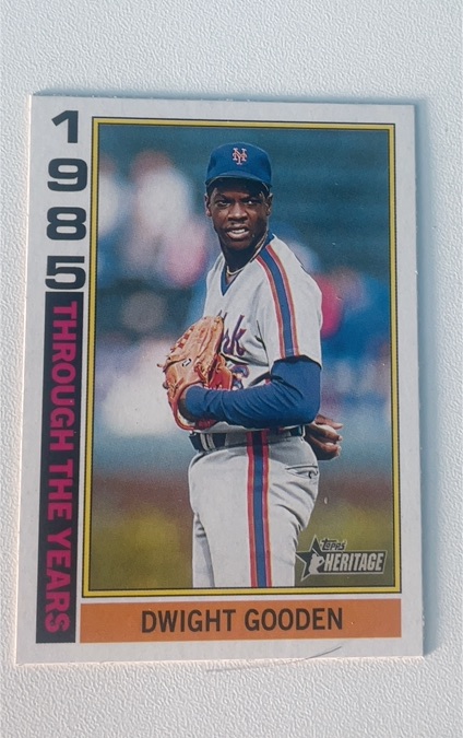 2025 Topps Heritage #TTY-7 Dwight Gooden Through the Years — front