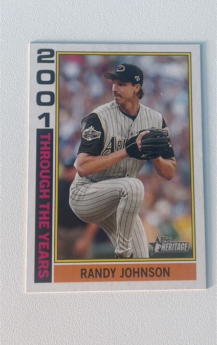2025 Topps Heritage Through the Years #TTY-16 Randy Johnson — front