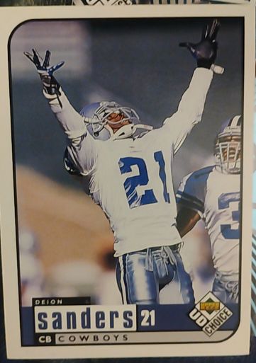 1998 Upper Deck Choice #21 Deion Sanders — front
