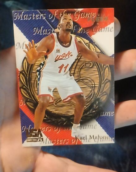 1996 Fleer USA Masters of the Game #33 Karl Malone — front