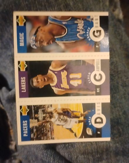 1996-97 Upper Deck Collector's Choice Mini-Cards #M149 Horace Grant/Elden Campbell/Dale Davis — front
