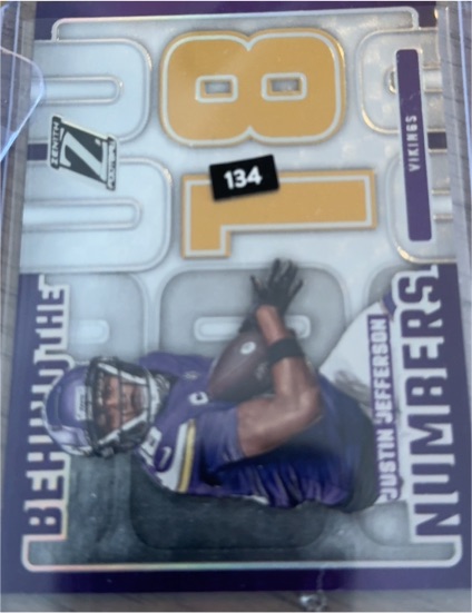 2024 Panini Zenith #19 Justin Jefferson Behind the Numbers — front