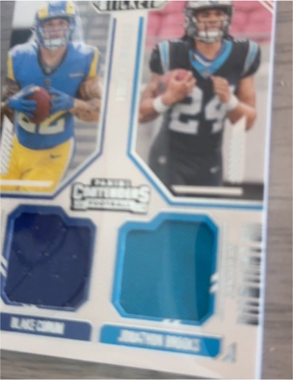 2024 Panini Contenders Rookie Ticket #DS-15 Blake Corum & Jonathon Brooks — front