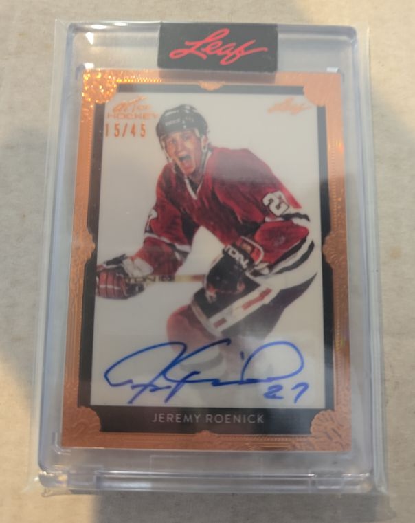 2022 Leaf Art of Hockey #15/45 Jeremy Roenick — front