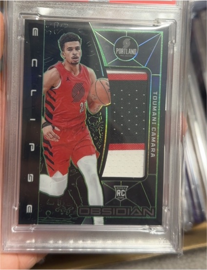 2023-24 Panini Obsidian #EM-TOU Toumani Camara Eclipse Materials — front