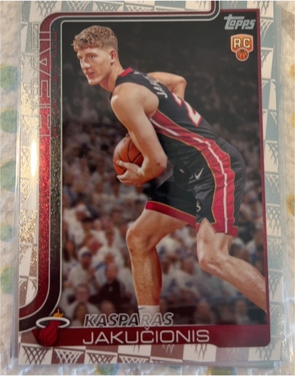2025-26 Topps #220 Kasparas Jakučionis — front