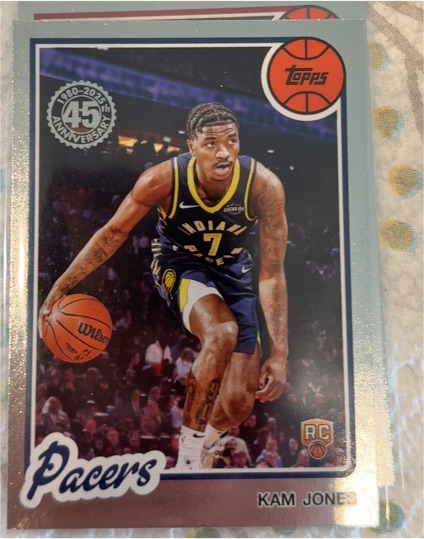 2025-26 Topps Basketball 45th Anniversary #80BK-81 Kam Jones — front