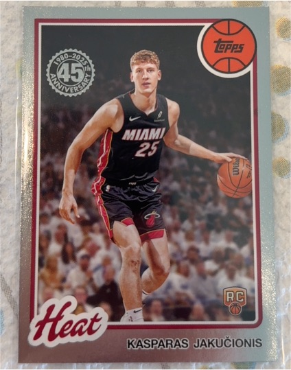 2025-26 Topps Basketball #80BK-66 Kasparas Jakučionis — front