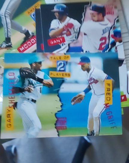 1994 Topps Stadium Club #180 Tale of 2 Players Gary Sheffield/Fred McGriff — front