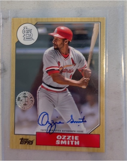 2022 Topps Series 1 1987 Insert #T87-95 Ozzie Smith — front