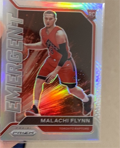 2020-21 Panini Prizm #20 Malachi Flynn Emergent Rookie — front
