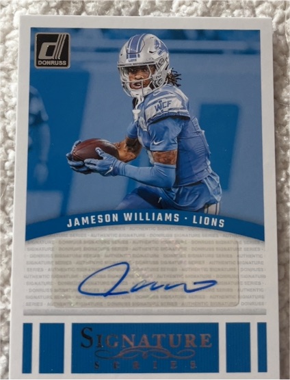 2024 Panini Donruss Signature Series #SSE-JWI Jameson Williams — front