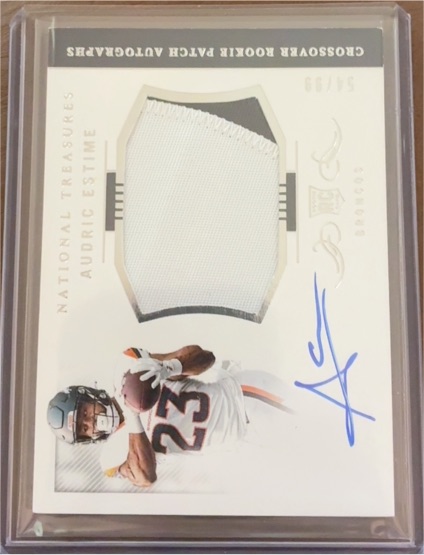 2024 Panini National Treasures Crossover Rookie Patch Autographs #Crossover RPA Audric Estime — front