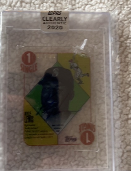 2020 Topps Clearly Authentic #1 Mike Trout — front