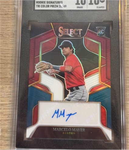 2023 Panini Select Rookie Signatures Tri Color Prizm #RS-MM Marcelo Mayer — front