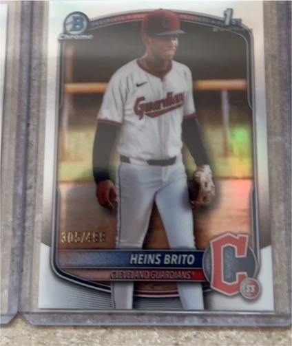 2025 Bowman Chrome #BCP-203 Heins Brito — front